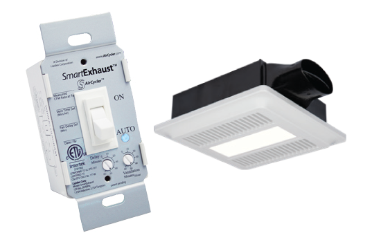 SmartExhaust™ COMPLETE Bath Fan & Light Switch + Spot Ventilation Fan Kit