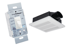 SmartExhaust™ COMPLETE Bath Fan & Light Switch + Spot Ventilation Fan Kit